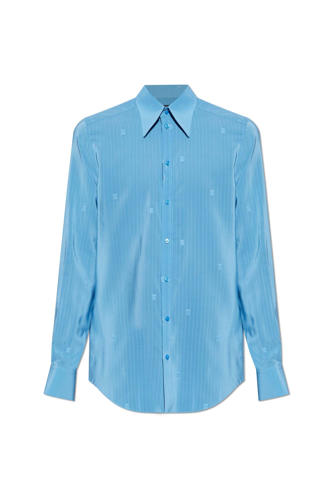 Dolce & Gabbana Silk shirt with monogram | Men's | Vitkac